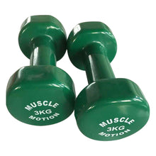Load image into Gallery viewer, 1kg TO 6kg VINYL DUMBBELL SET (PACKAGE PRICE)