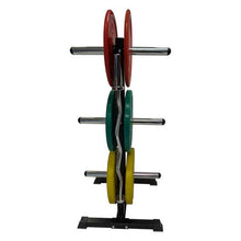 Load image into Gallery viewer, Bumper plate and Barbell Storage Rack - DIY