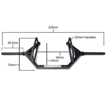 Load image into Gallery viewer, HTB1002 Black Olympic Hex Trap Bar