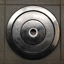 Load image into Gallery viewer, 100kg Budget Black Bumper Plate Set (Package Price)
