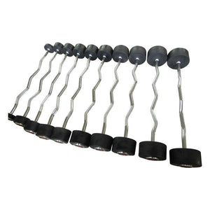 10kg-55kg Prostyle Fixed Curl Barbell + Rack (Package Price)