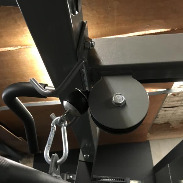 Half rack with discount high low pulley