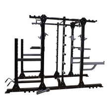 Load image into Gallery viewer, Muscle Motion 8-GEN Commercial 2 Station Power Rack + Squat Rack With Storage PR8000L

