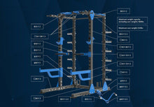 Load image into Gallery viewer, Muscle Motion 8-GEN Commercial Half Rack PR8000C
