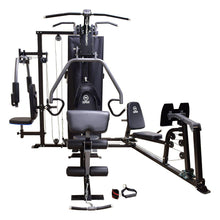 Load image into Gallery viewer, Muscle Motion Light Commercial Multi Station Gym + Leg Press, Pec Dec, VKR, and Bench MSG1000ABCDE
