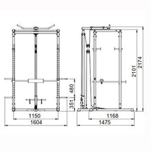 Load image into Gallery viewer, Package Deal 5 - PR1004 Power Rack with High Low Pulley, FD3 Flat Bench and 100kg Barbell Dumbbell Set (Package price)
