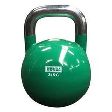 Load image into Gallery viewer, Pair of 24kg Competition Kettlebells - Green (PACKAGE PRICE)

