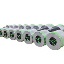 Load image into Gallery viewer, Premium Harden Chrome Dumbbells 1-10kg inc Rack (SALE)
